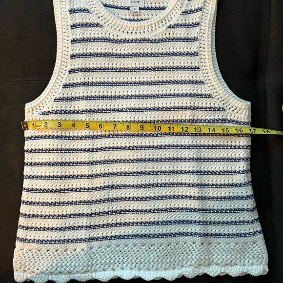 J. Crew Navy and White Striped Tank Top - Picture 10 of 12